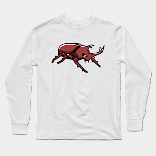 Rhino Beetle Design Long Sleeve T-Shirt